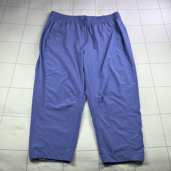 Athleta Pants Womens 18 Adonis Purple Arrival Crop Stretch Sporty Commute Travel - Picture 2 of 12